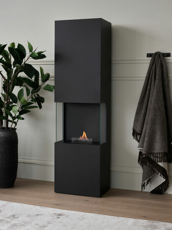 Tenderflame Indie wandhaard black aluminium