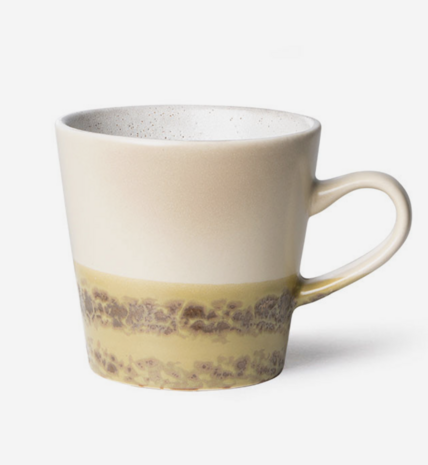 HKliving 70s ceramics americano mug metallic