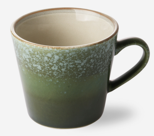 HKliving 70s ceramics: cappuccino mug grass