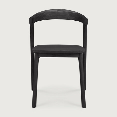 Ethnicraft outdoor Bok dining chair varnished teak black