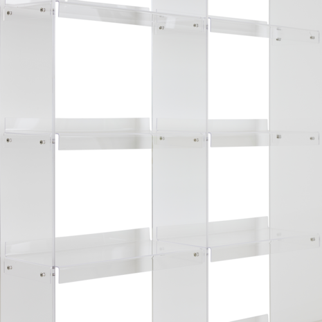 HKLIVING Modular acrylic cabinet 240 cm clear