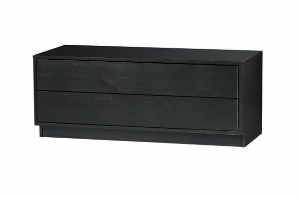 WOOOD Premium Finca Tv Meubel 100cm Grenen Diep Zwart