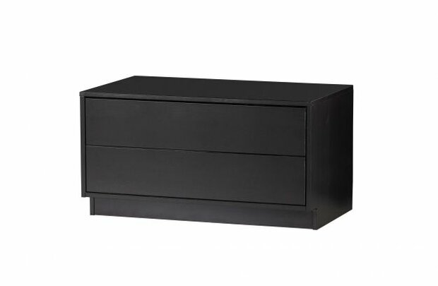 WOOOD Premium Finca Tv Meubel 75cm Grenen Diep Zwart