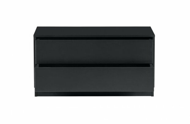 WOOOD Premium Finca Tv Meubel 75cm Grenen Diep Zwart