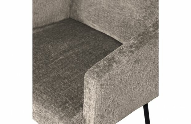 WOOOD Premium Mount Eetkamerstoel Grof Geweven Stof Taupe