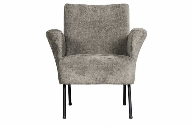 Bepurehome Muse Fauteuil Grof Geweven Stof Taupe