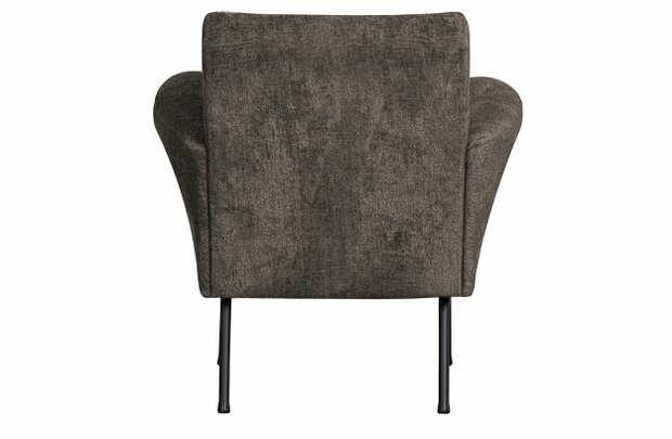 WOOOD Essentials Muse Fauteuil Grof Geweven Stof Grijs/Bruin
