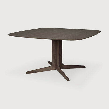 Ethnicraft Corto Dining Table Varnished Oak Brown Square