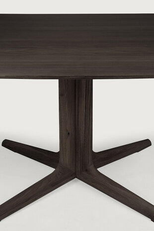 Ethnicraft Corto Dining Table Varnished Oak Brown Square