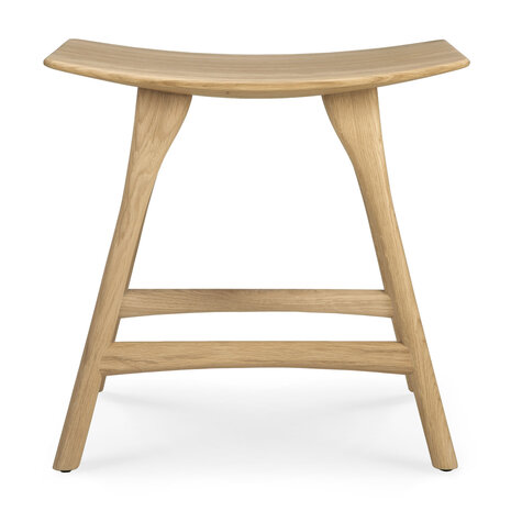 Ethnicraft Oak Osso stool low hardwax oil finish.