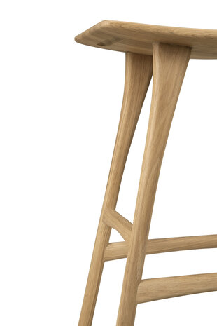 Ethnicraft Oak Osso counter stool hardwax oil finish