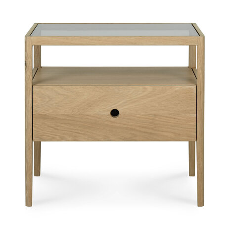 Ethnicraft oak Spindle bedside