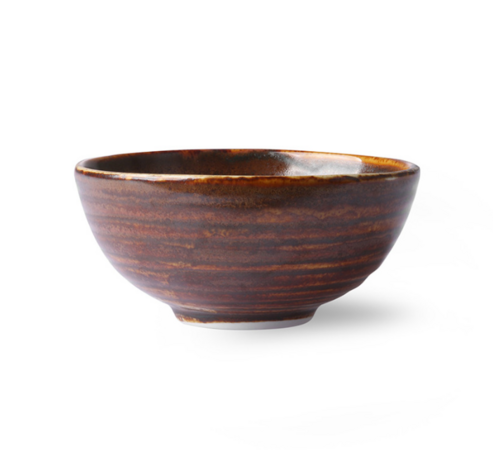 HKLIVING Chef ceramics: dessertschaal rustiek bruin