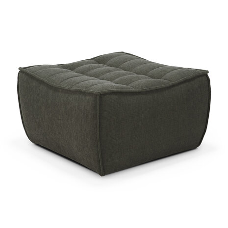 Ethnicraft N701 sofa - footstool- Moss