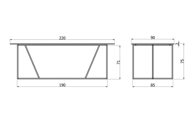 WOOOD Exclusive Silas eettafel black night