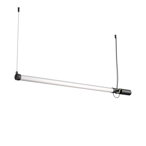 Tonone Mr. Tubes Led Pendant Horizontal Driver On Fixture Smokey Black 2700k