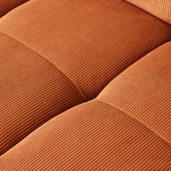 Hkliving Wave couch: Element Corner, Corduroy Rib, Dusty Orange