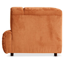 Hkliving Wave couch: Element Right High Arm, Corduroy Rib, Dust Orange