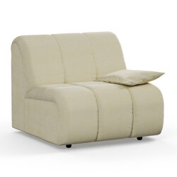 Hkliving Wave couch: Element Right Low Arm, Corduroy Rib, Hay