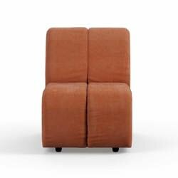 Hkliving Wave couch: Element Middle Small, Corduroy Rib, Dusty Orange