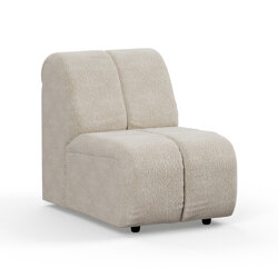 Hkliving Wave couch: Element Middle Small, Corduroy Rib, Boucle Cream