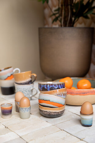 HKliving 70s ceramics: tapas bowls, crystal (set of 4)