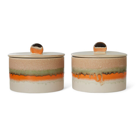 HKLIVING 70s ceramics: cookie jar, burst