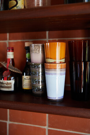 HKliving 70s ceramics: latte mugs, fern