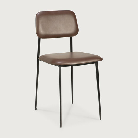 Ethnicraft DC dining chair Chocolate Leather