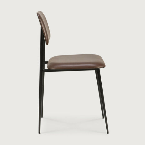 Ethnicraft DC dining chair Chocolate Leather
