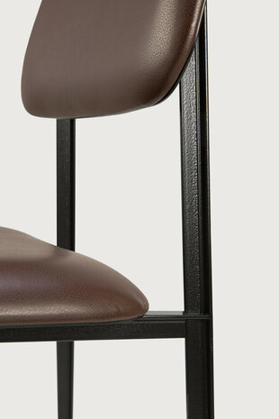 Ethnicraft DC dining chair Chocolate Leather