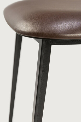 Ethnicraft DC dining chair Chocolate Leather