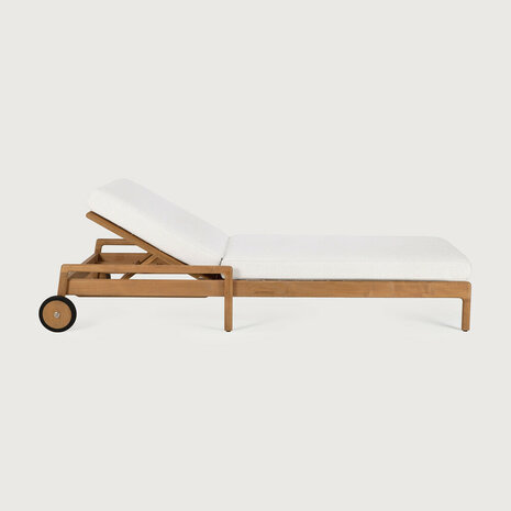 Ethnicraft Outdoor Jack Teak Verstelbaar Ligbed Off White