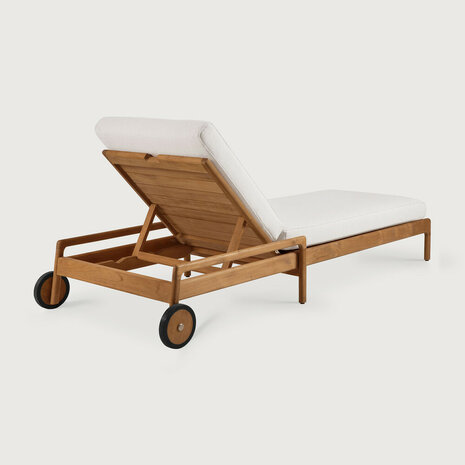 Ethnicraft Outdoor Jack Teak Verstelbaar Ligbed Off White