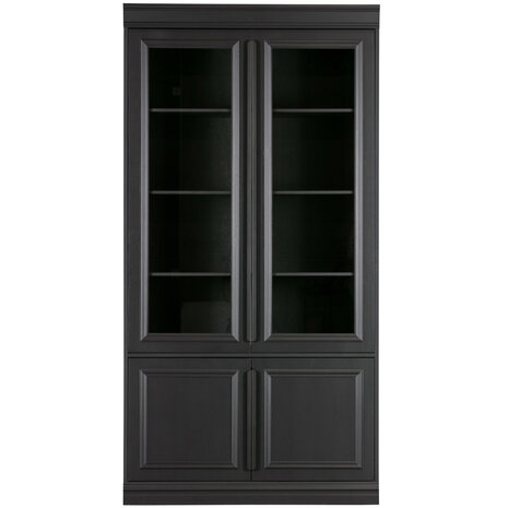 WOOOD Premium Organize vitrinekast 44cm grenen matzwart 