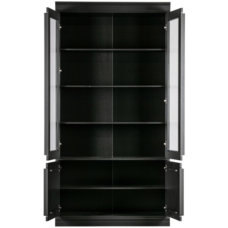 WOOOD Premium Organize vitrinekast 44cm grenen matzwart 