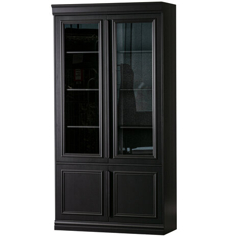 WOOOD Premium Organize vitrinekast 44cm grenen matzwart 