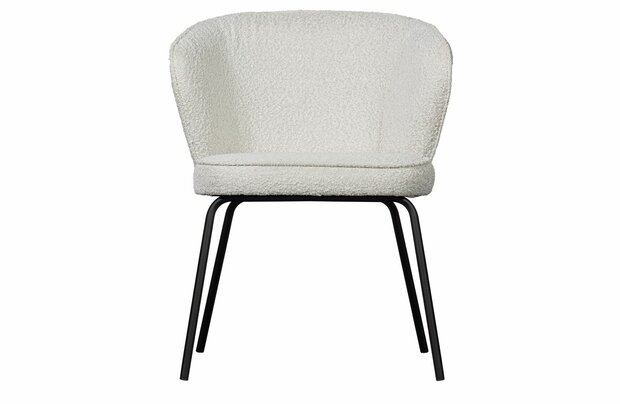 WOOOD Essentials Admit eetkamerstoel Boucl&eacute; Naturel