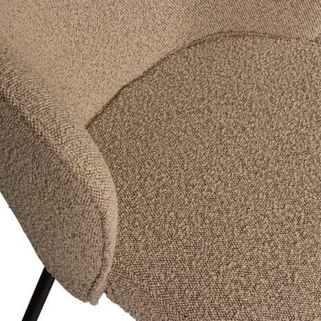 WOOOD Essentials Admit eetkamerstoel Bouclé Beige