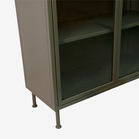 New Routz vitrinekast Sutton Olive Green