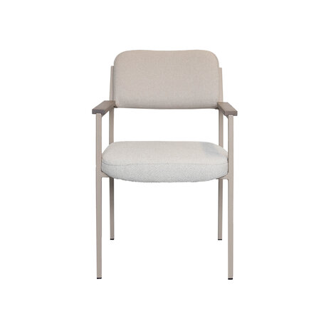 NOGA eetkamerstoel Levi taupe frame / duo stoffering