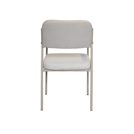 NOGA eetkamerstoel Levi taupe frame / duo stoffering