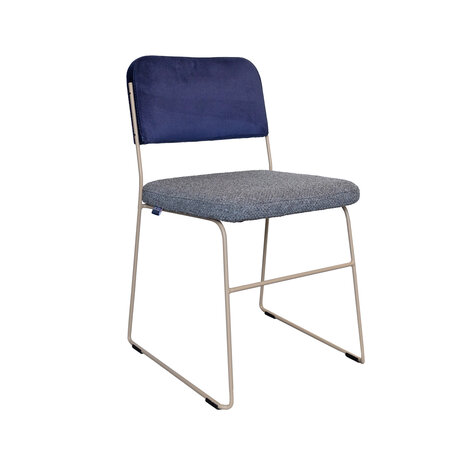 NOGA lima eetkamerstoel taupe frame / duo stoffering