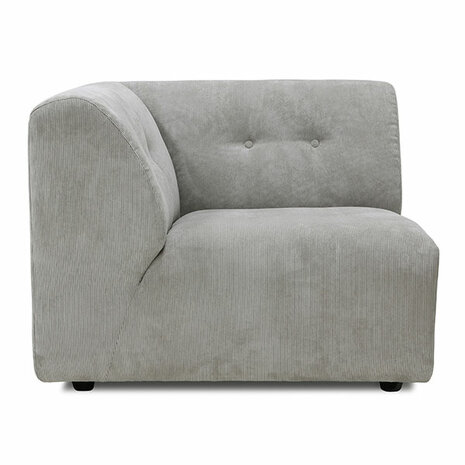 HKLIVING Vint Couch Element Left Corduroy Rib, Cream