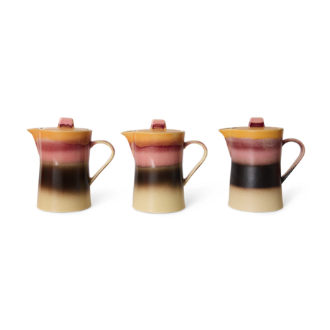 HKLIVING 70s ceramics sunset tea pot
