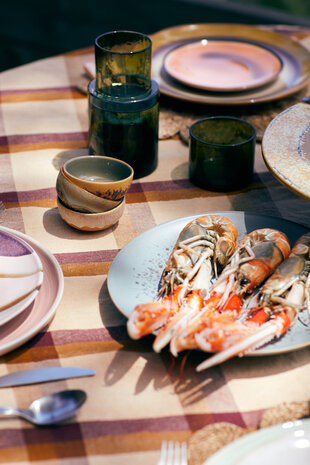 HKLIVING 70s ceramics: XS bowls, marine (set of 4)