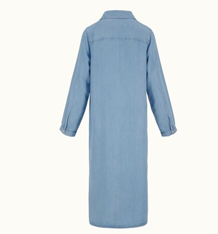 Zusss doorknoopjurk in denim