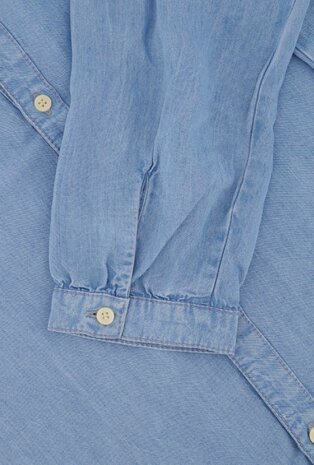 Zusss doorknoopjurk in denim