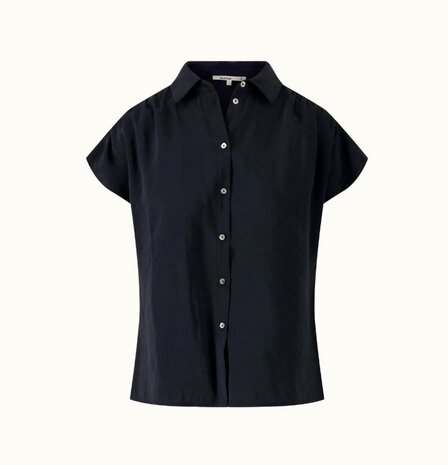 Zusss modal blouse mouwloos zwart