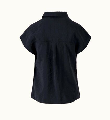 Zusss modal blouse mouwloos zwart
